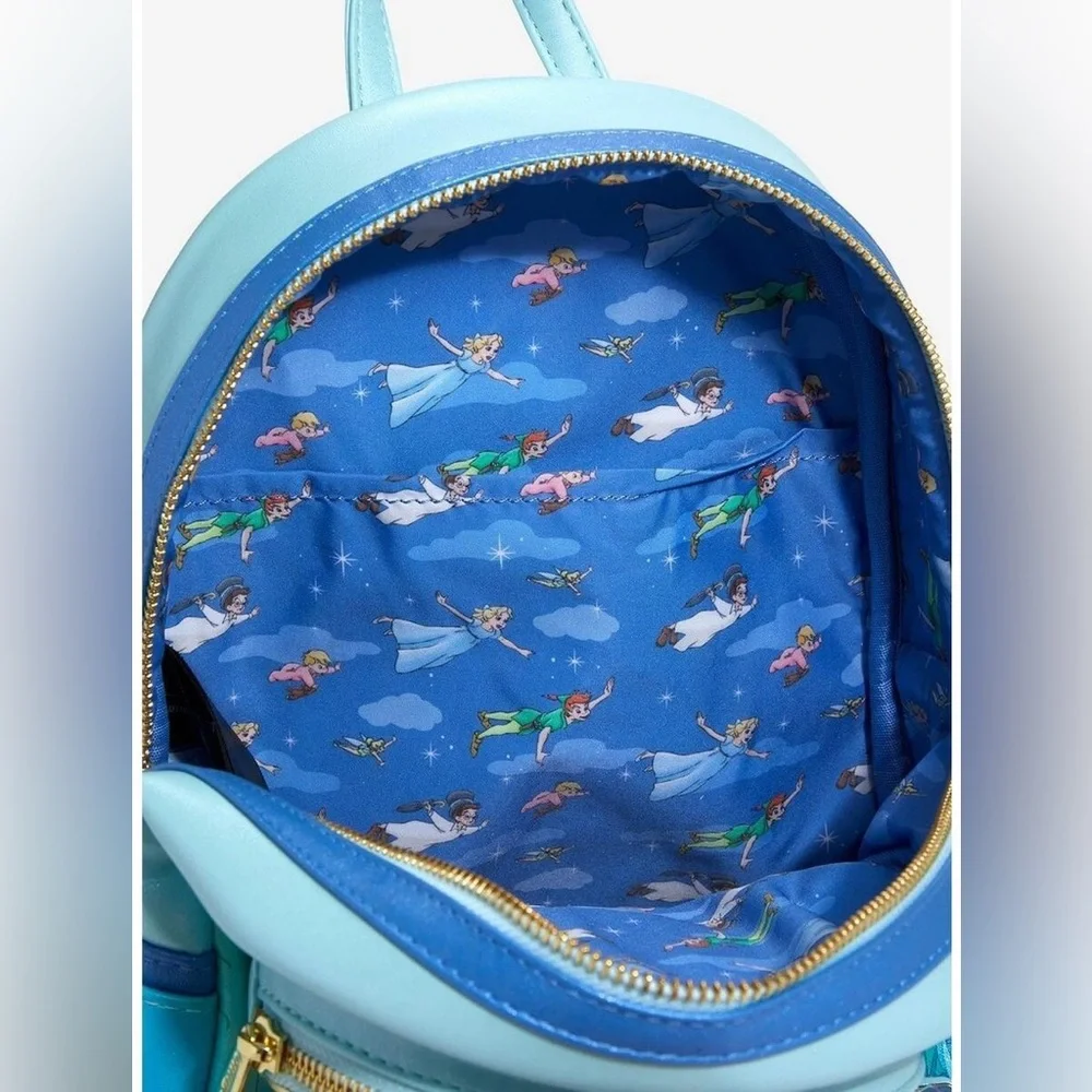 Loungefly Peter Pan You Can Fly Glow Mini Backpack NWT